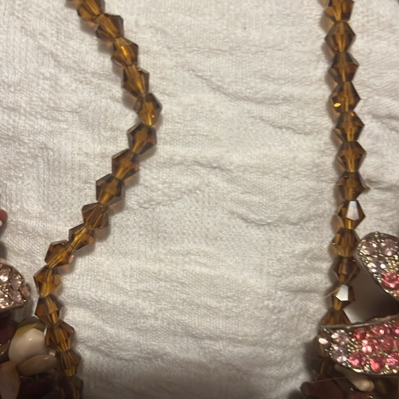 Jewellry necklace amber rhinestone rocks spiritual goddess by  Sarah Williams - Picture 4 of 7